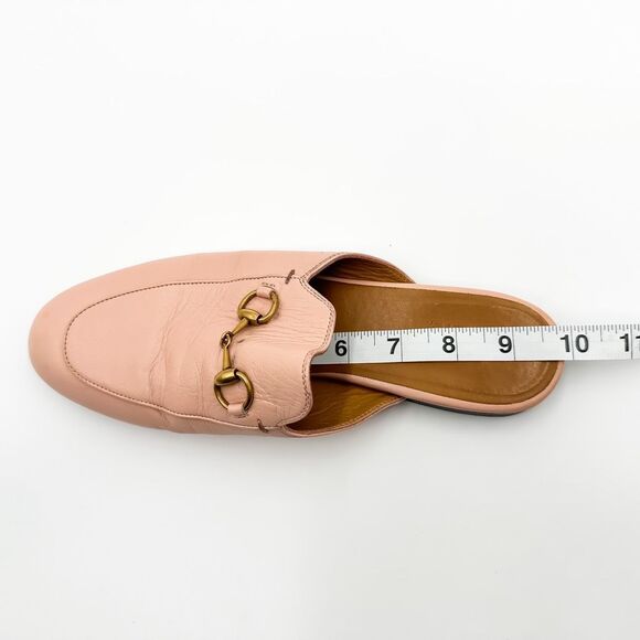 Gucci Pink Leather Flats with Horsebit Detail - Picture 15 of 15
